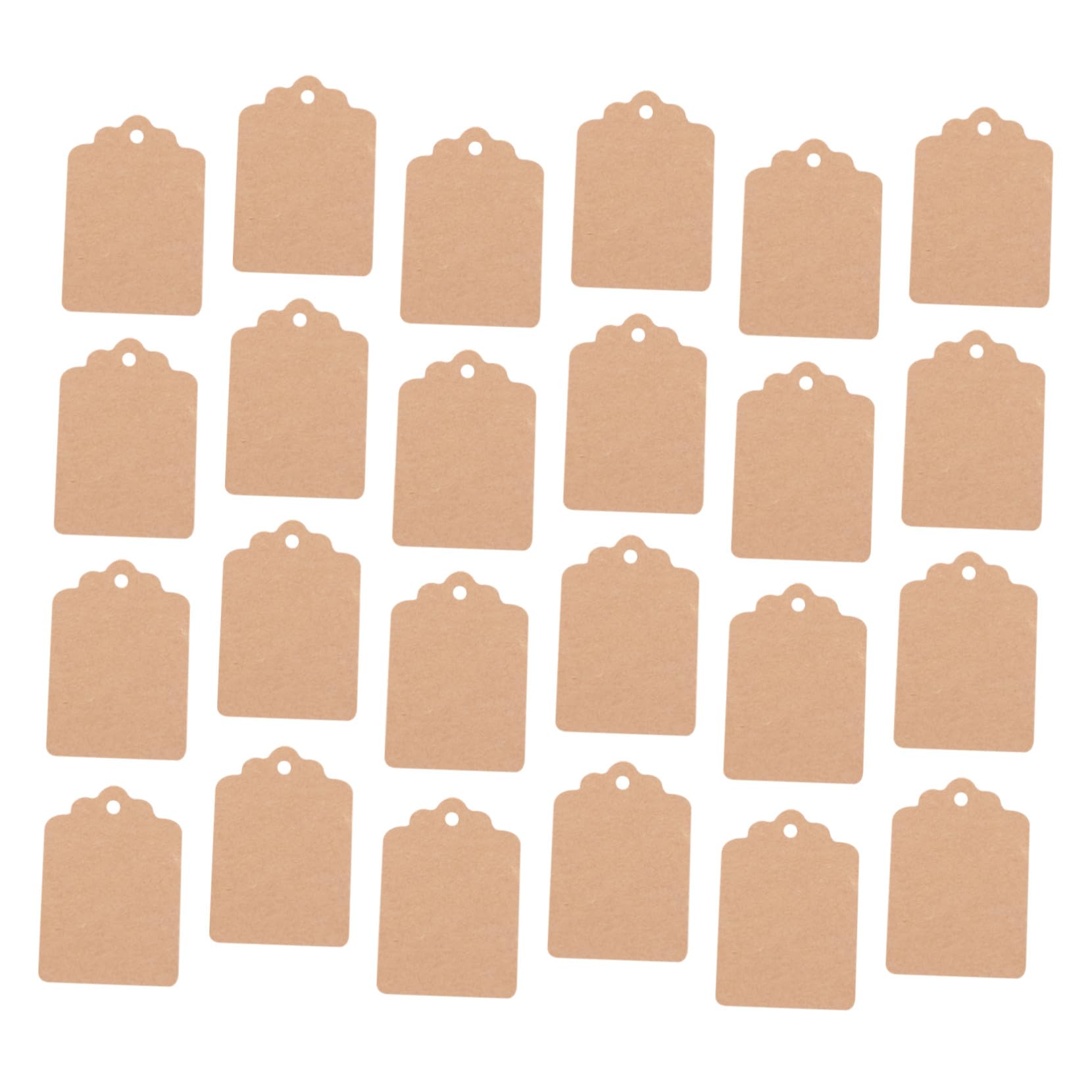Uonlytech 1000 piezas Etiquetas Kraft para Ropa Unidades Etiquetas Colgantes Multifuncionales para Regalos Envío y Organización para Cuerda