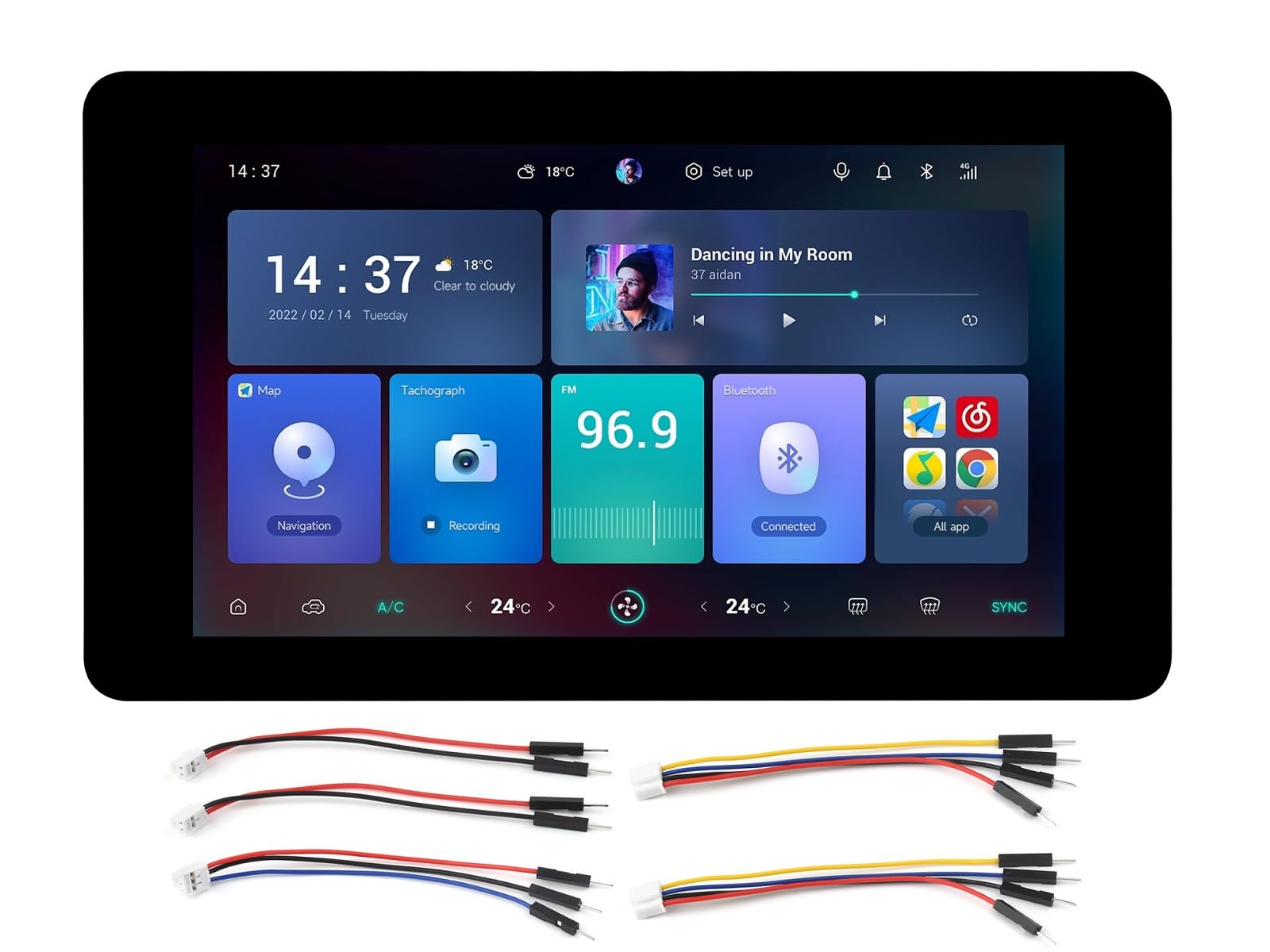 Waveshare ESP32-S3 7inch Capacitive Touch Display Development Board,ESP32 with 800×480 Resolution 65k RGB 7 Inch LCD Screen,5-Point Touch,Supports WiFi & Bluetooth