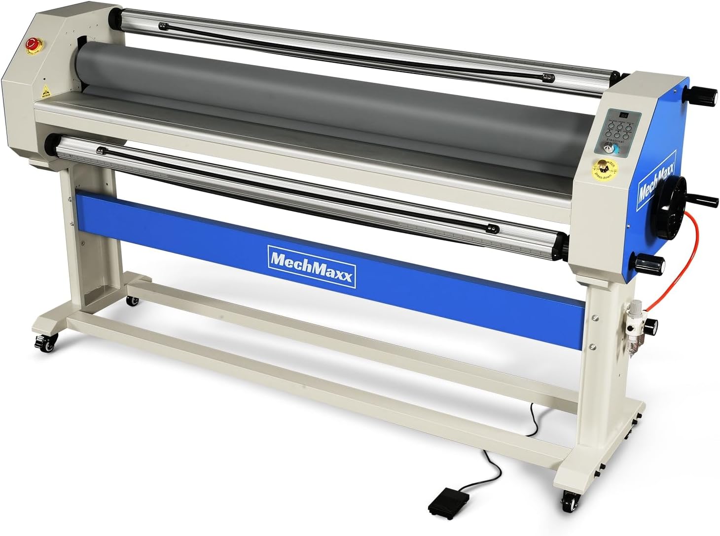 63" Laminator Manual Cold Laminating Machine 60" Max Laminating Width, Pneumatic Roller Lift Portable Stand Included, 0.78" Max Thickness (Requires Air Compressor, Not Included),1600-C3Pro