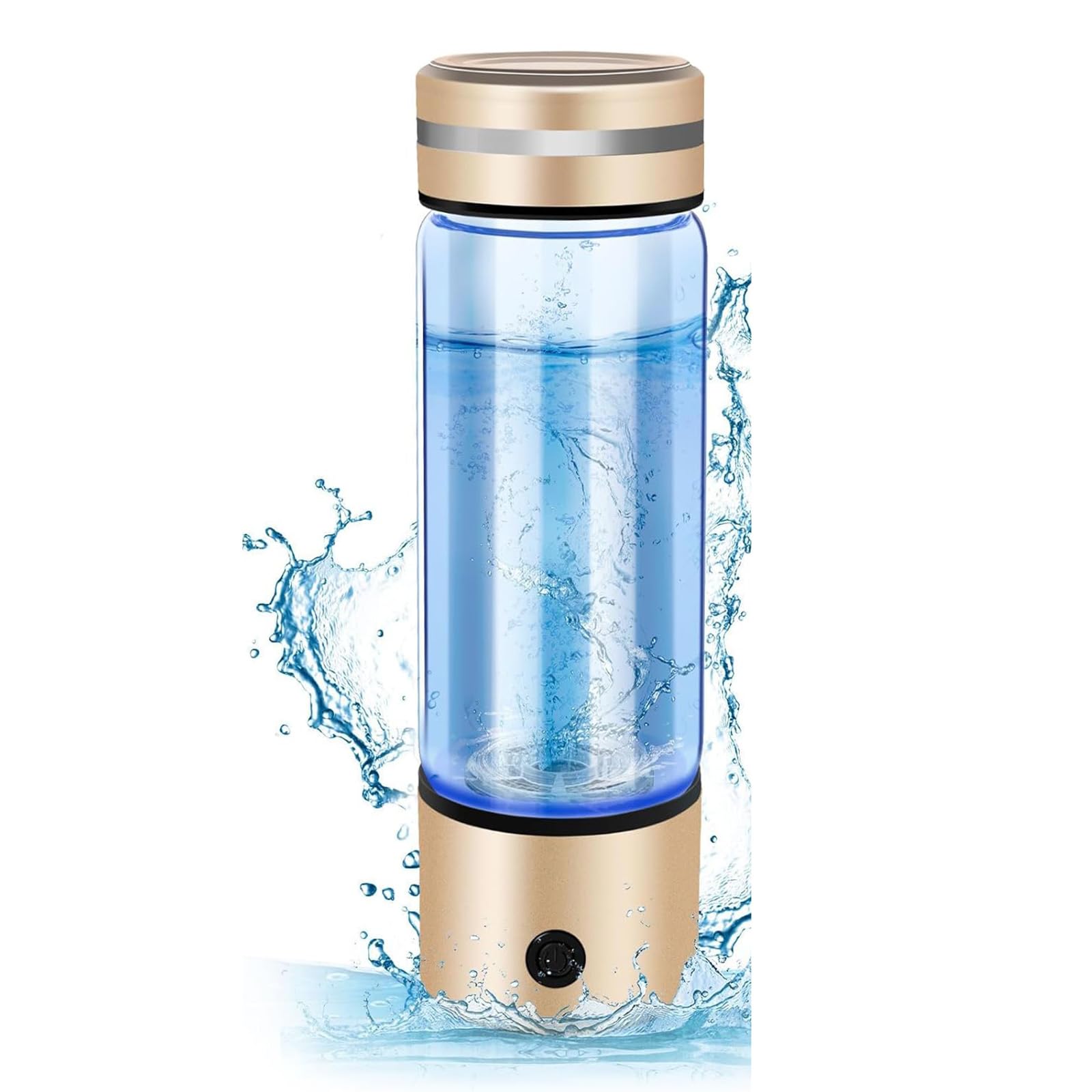 Hydrogen Water Bottle Generator - Portable Rechargeable 3Min Quick Electrolysis Machine, Suitable for Travel, Office, Exercise - Father's Day Water Bottle Gifts