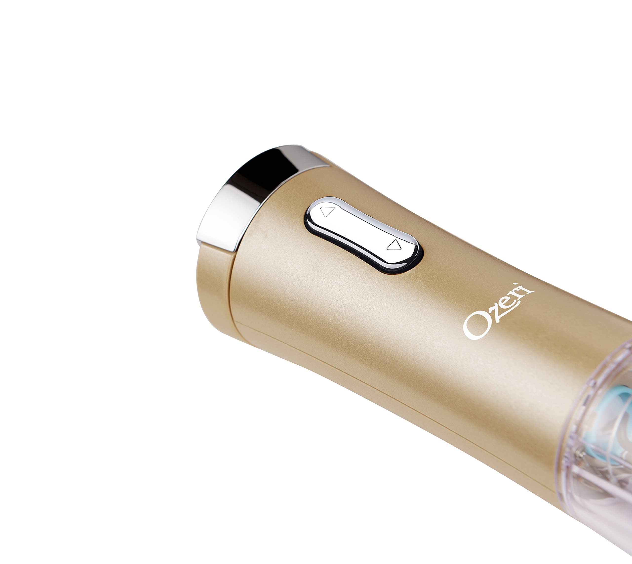 Ozeri Nouveaux II - Abridor de vino eléctrico con cortador de aluminio, vertedor de vino y tapón