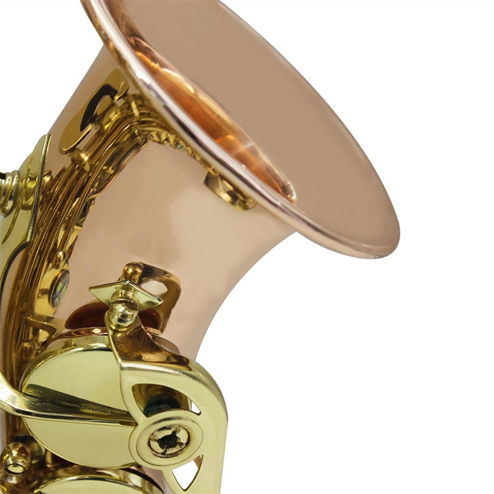 Sax Principianti Kit Sassofono Golden Saxophone Strumento a Legna Professionale BB B BB BB BA Place Sax con Scatola e Accessori per Strumenti fotosiemusici Strumento a fiato