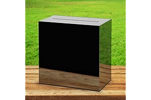 Sturdy Black Acrylic Wedding Card Box for Memorable Occasions