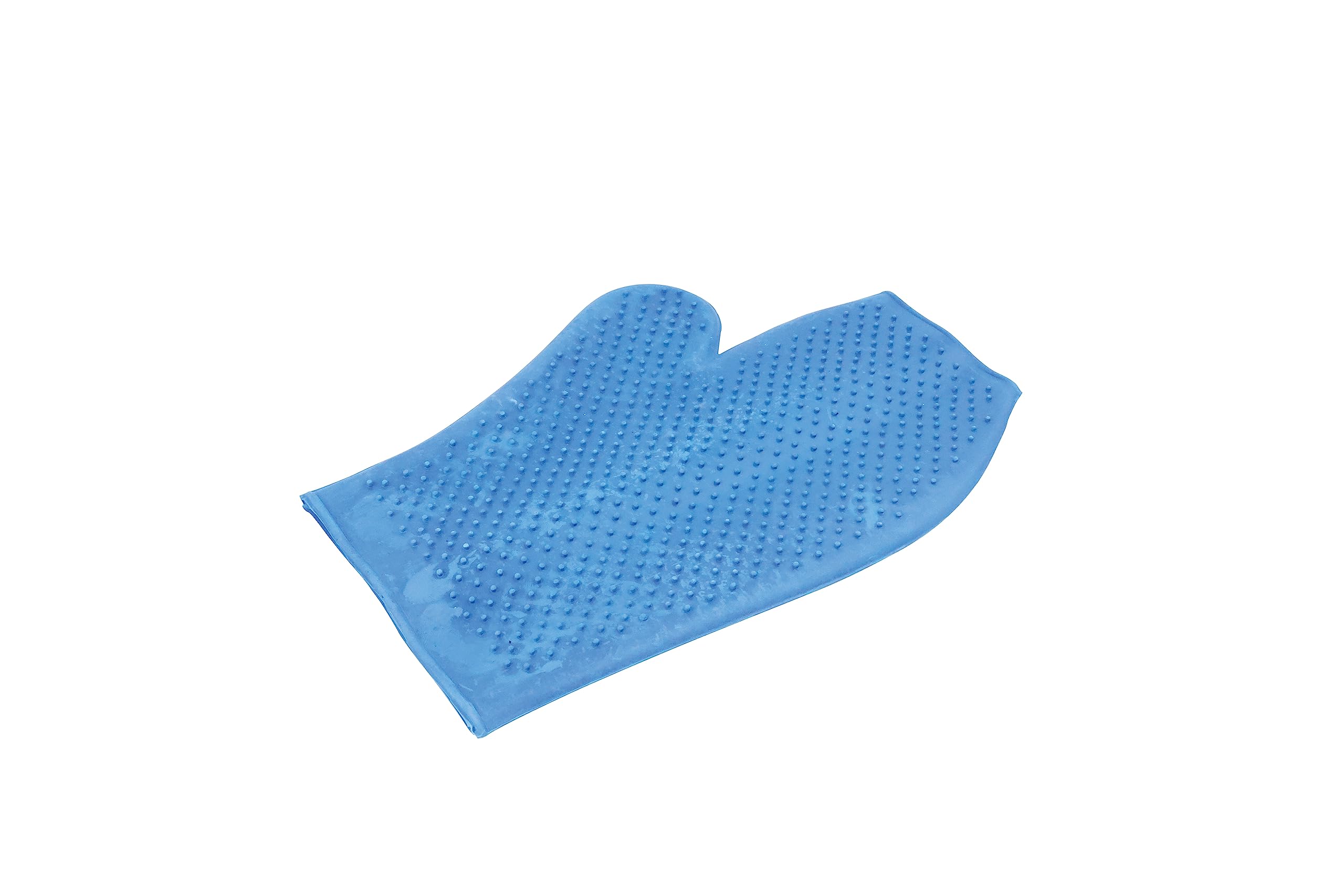 Lincoln Rubber Grooming Mitt - Blue