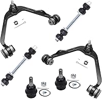 Vista 340 de Detroit Axle - Kit de suspensión delantera RWD para Chrysler 300 Dodge Challenger Charger Magnum, brazos de control superior con barras
