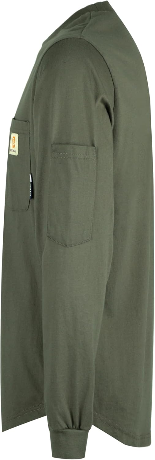 BOCOMAL FR Shirts for Men Melt Pocket Lightweight Crew T-Shirt NFPA2112/CAT2 Fire Resistant Work Shirt - Image 2