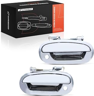 A-Premium Outside Exterior Door Handles Compatible with Ford F-150 1997-2003, F-150 Heritage 2004, F-250 1997-1999, Silver, 2-PC Set, Front Driver and Passenger Side