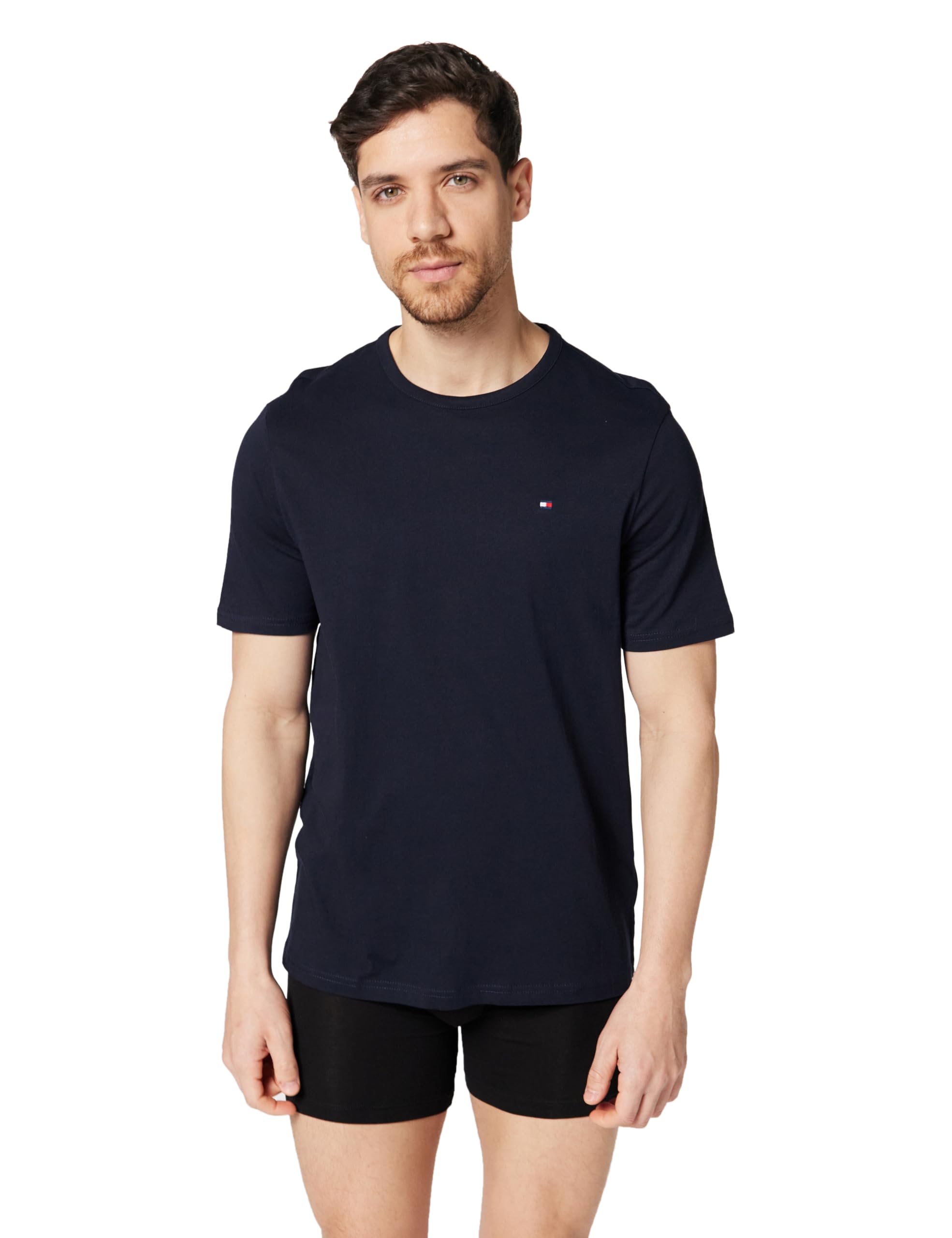 Tommy Hilfiger Herren 3p Ss Tee Um0um03870 S/S T-Shirt, Blue (Desert Sky/Desert Sky/Desert Sky), L