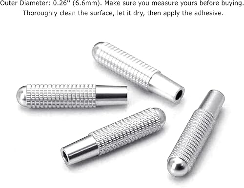 Miniatura 2 de iJDMTOY 4 pomos de aluminio plateado atornillados para cerradura de puerta compatibles con Mercedes CLA GLA Class (W117 C117 X156)