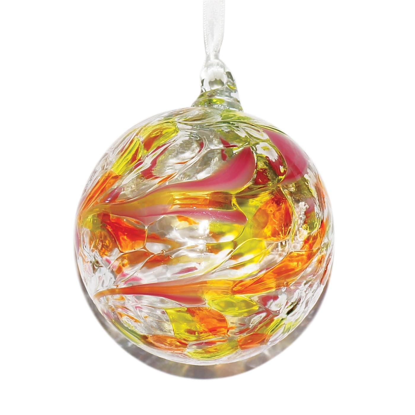 Milford Collection Friendship Globe Large 12cm Topaz Birthstone November Hanging Glass Ornament