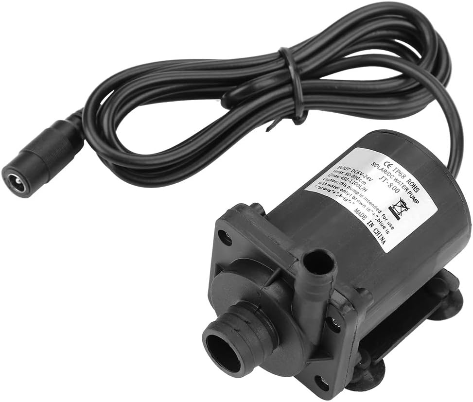 Mini DC Pump, Solar Water Heater 24V 40℃ to 100℃ JT 800A 24 for Efficient and Quiet