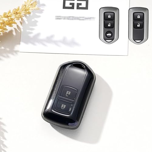 Miniatura 8 de Holy Feather Funda protectora especial para llavero de Toyota Camry RAV4 Highlander Avalon C-HR Prius Corolla GT86 Prado (negro)