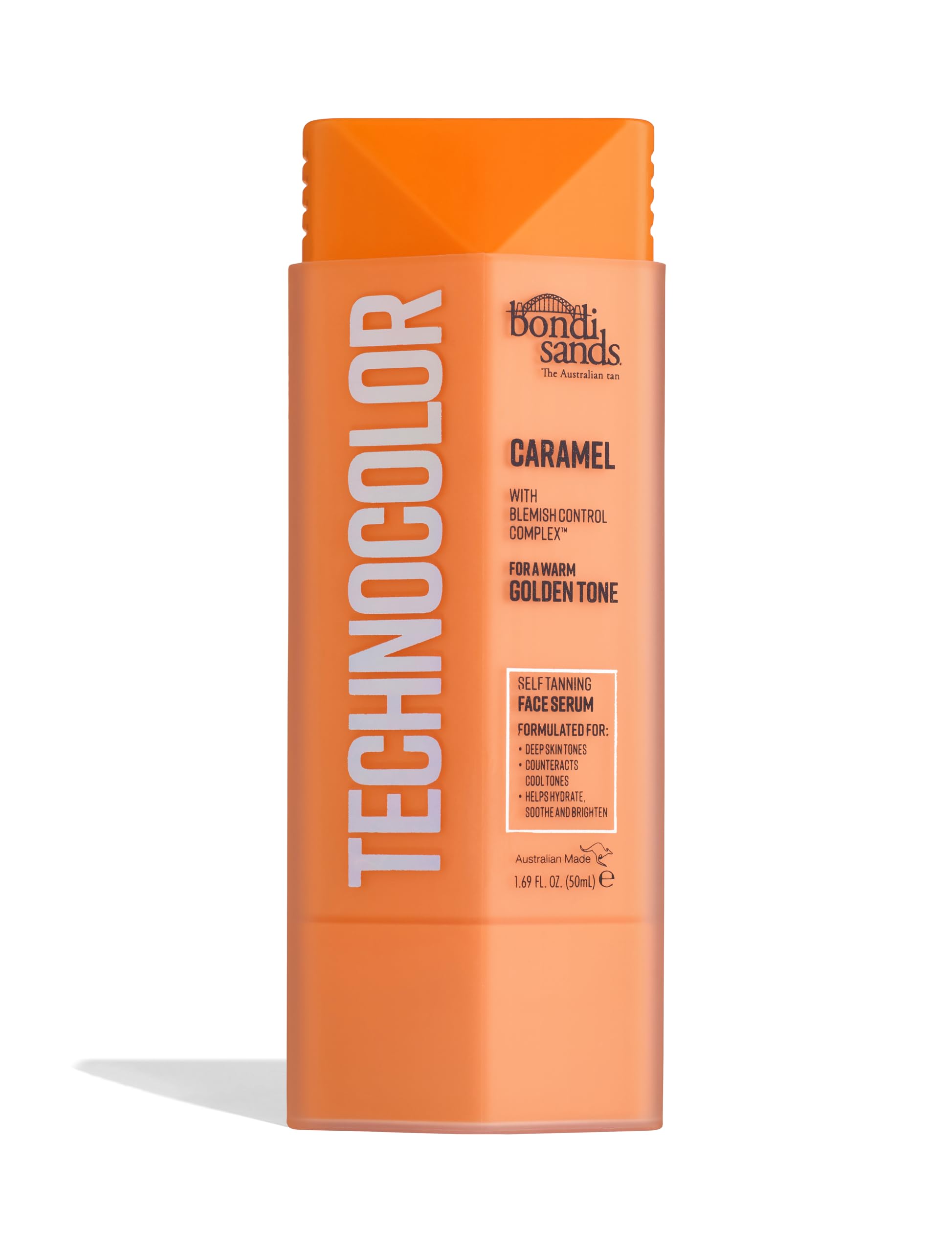 Bondi Sands Technocolor Caramel Self-Tanning Face Serum, Easy Application, Streak Free Fake Tan