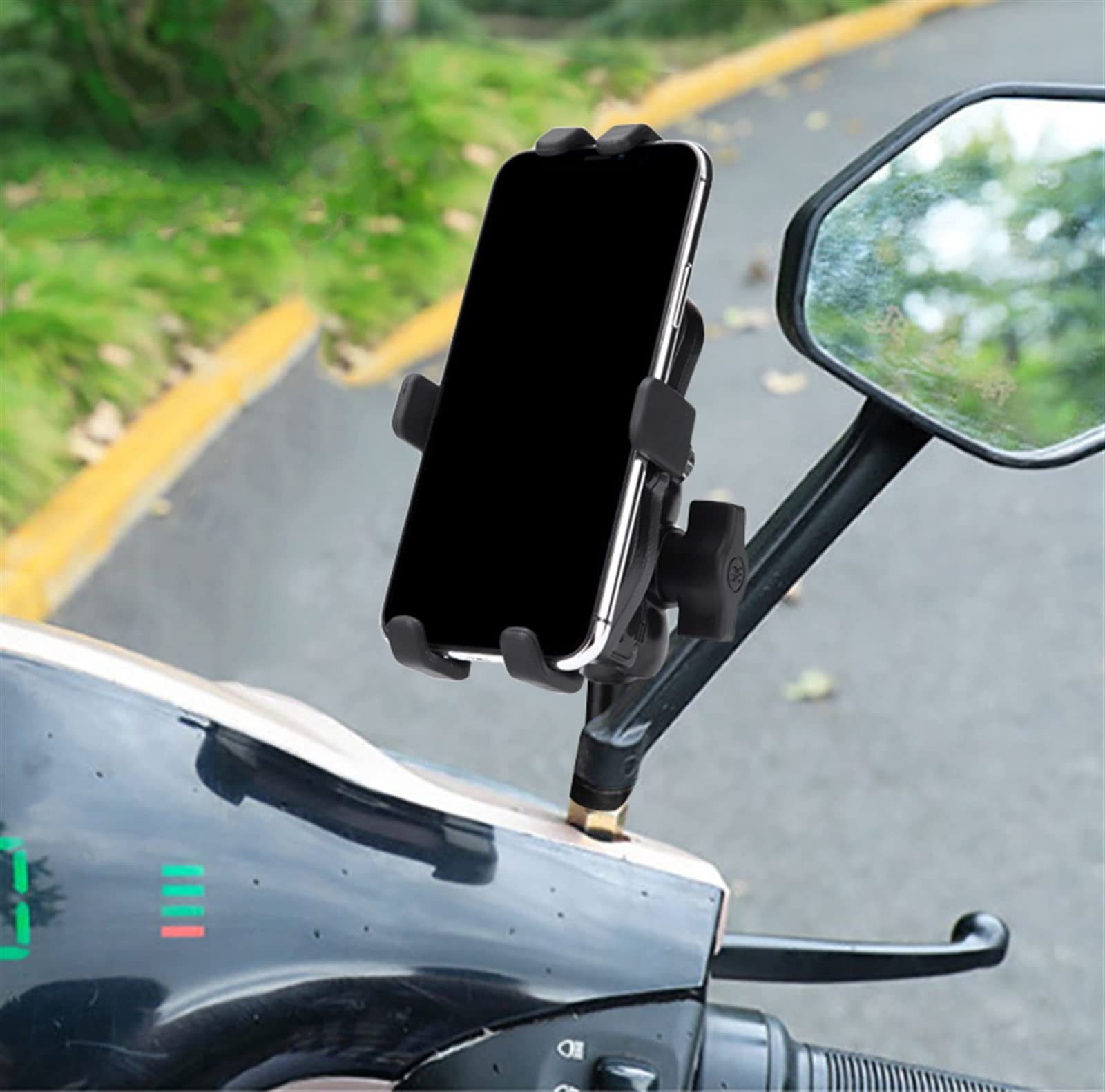 Dla YAMAHA TRACER 700/GT 900/GT Tracer 700/900 Gt 2018-2022 Motocykl CNC Kierownica Uchwyt Na Telefon Komórkowy GPS Wspornik Stojakowy Mocowanie Motocyklowe (Kolor : Screw)