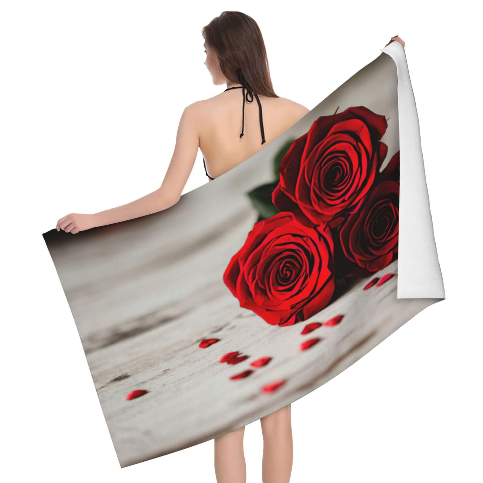 Cadeau personnalisé rose séchage rapide sans sable pour homme et femme