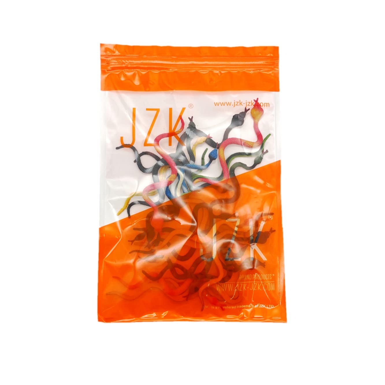 JZK 24 Mini-Gummischlangen Set – Bunte, Flexible Spielzeugschlangen Für Halloween & Basteln, Ca. 11 Cm