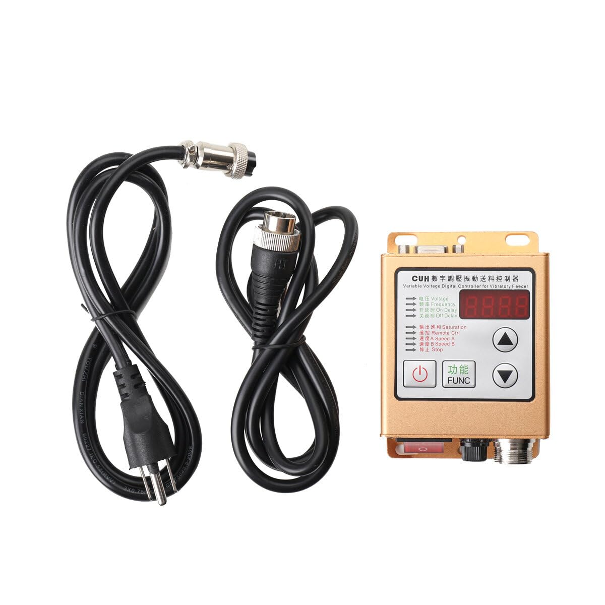 ECUTEEFeeder Vibratory Controller Variable Frequency Digital Controller for Vibratory Feeder AC 85-250V Linear Feeding Full Stop Vibrating Disk Controller