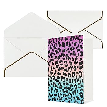 Amazon | レオパード柄 豹柄 ヒョウ柄 パープル メッセージ