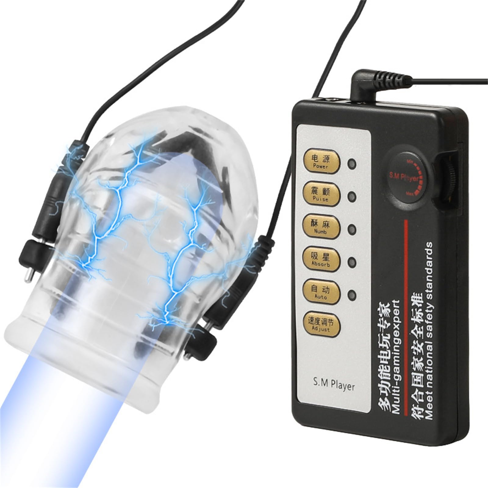 Electric Shock Bondage Training Masturbation Penis Ring Winding Exercise Endurance Trainer Electric Shock Cock Ring Male Bondage Penis Ring