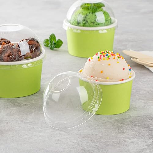 Miniatura 13 de Solo tapas tapas en forma de cúpula, 50 tapas de plástico transparente para tazas de Coppetta To Go de 3 onzas - Las tazas se venden por separado,