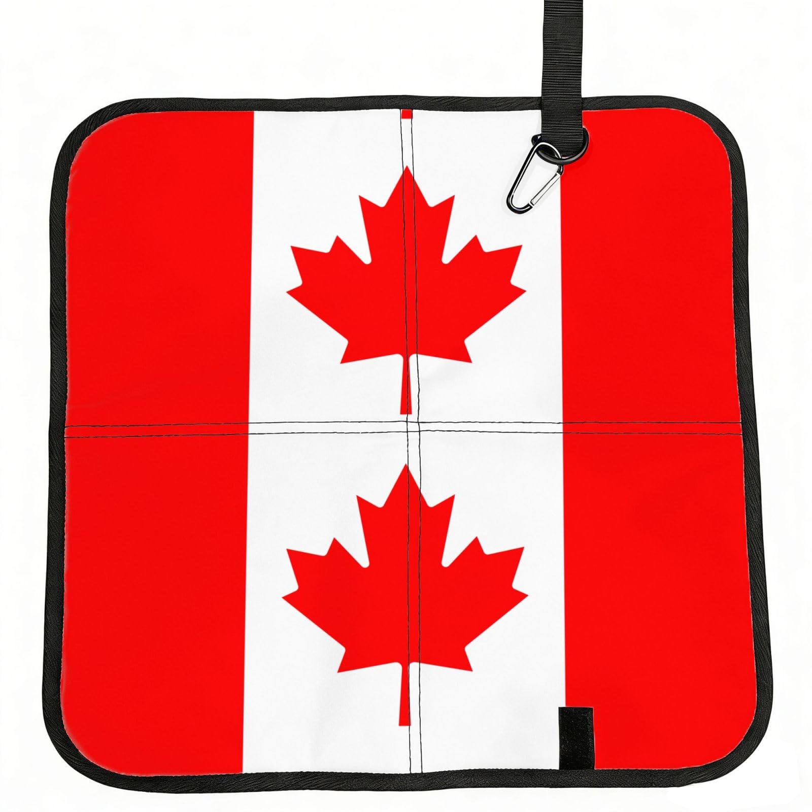 DIEzig Canadian flag Printed Compact Foldable Sitting Pad Oxford Base, Portable Cushion for Fishing Sports Events