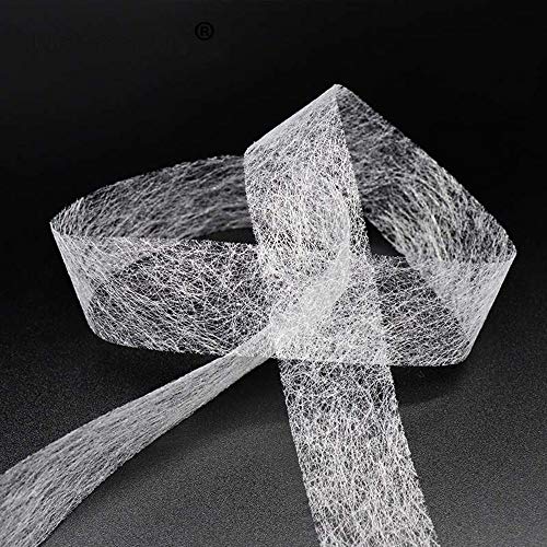 1PC 70 Yards Double Sided Fusible Sewing Fabric Hemming Tape DIY Cloth Craft 1CM, No-sew Fusible Bonding Web,Fabric Adhesive