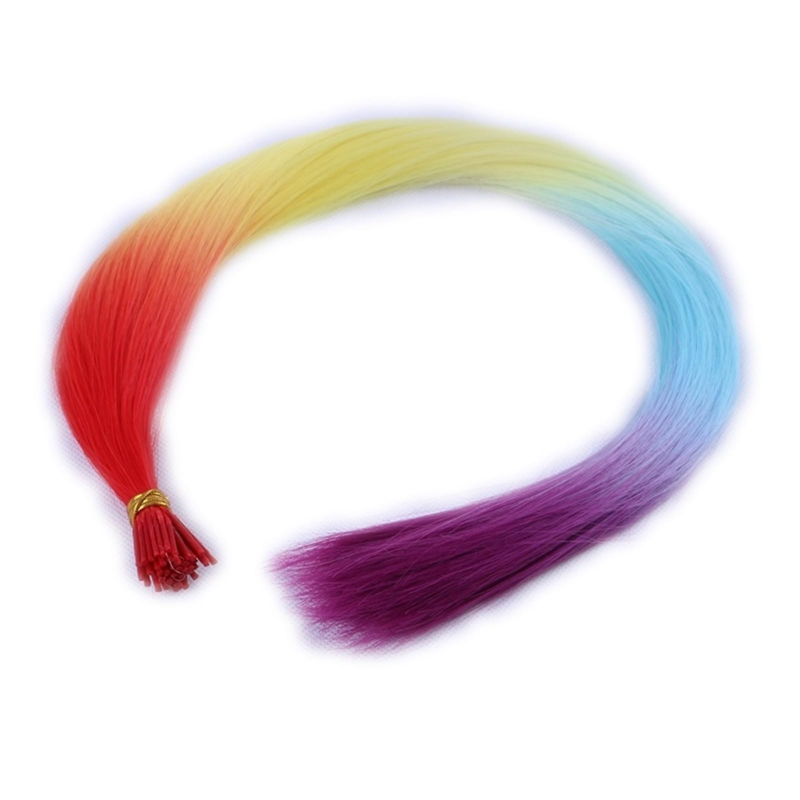 Extension de cheveux en plumes Extensions de cheveux synthétiques de 30 brins de 22 pouces de long Extension de cheveux en plumes (Color : 10, Size : 22inches)