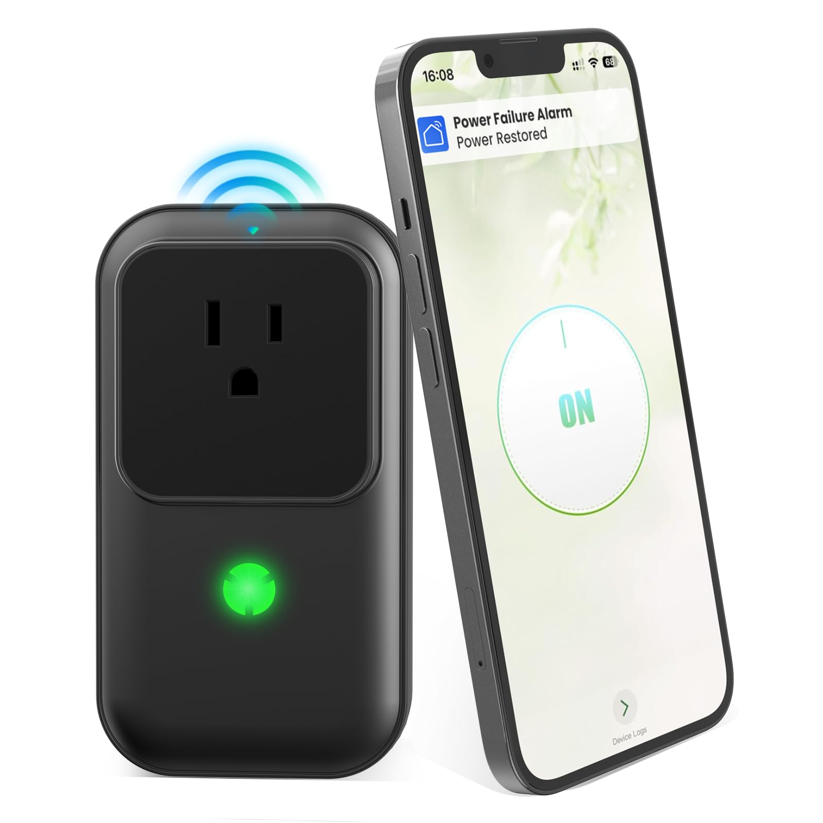 Photo 1 of Power Failure Alarm WiFi, Freezer Power Outage Alarm with App Notifications & Loud 110dB & 3 Sirens, Smart Home Power Monitoring for GFCI Trips, Refrigerator, Sump Pumps, Aquarium