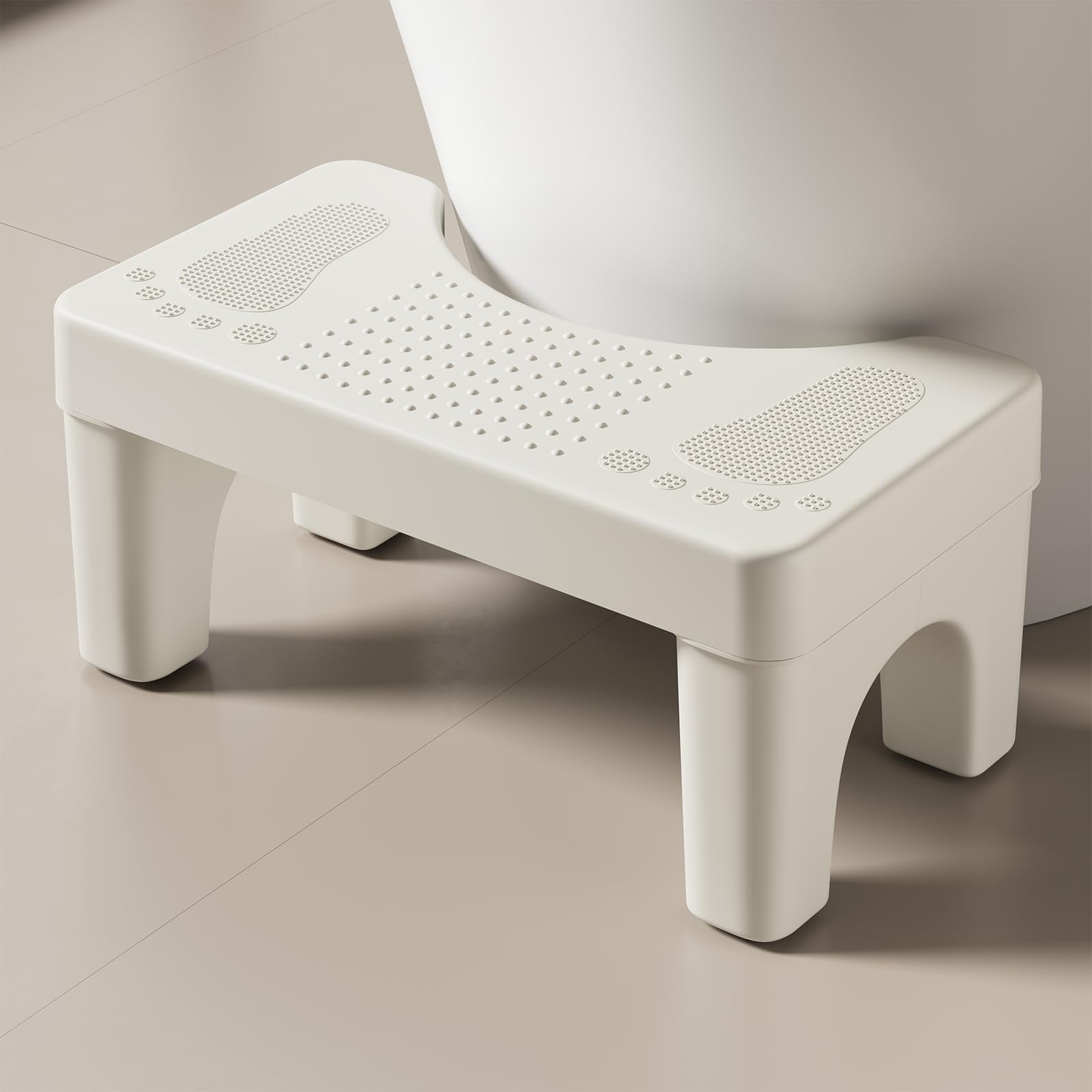 Photo 1 of Rcemlip Toilet Poop Stool, 6.7 Inch Height, White