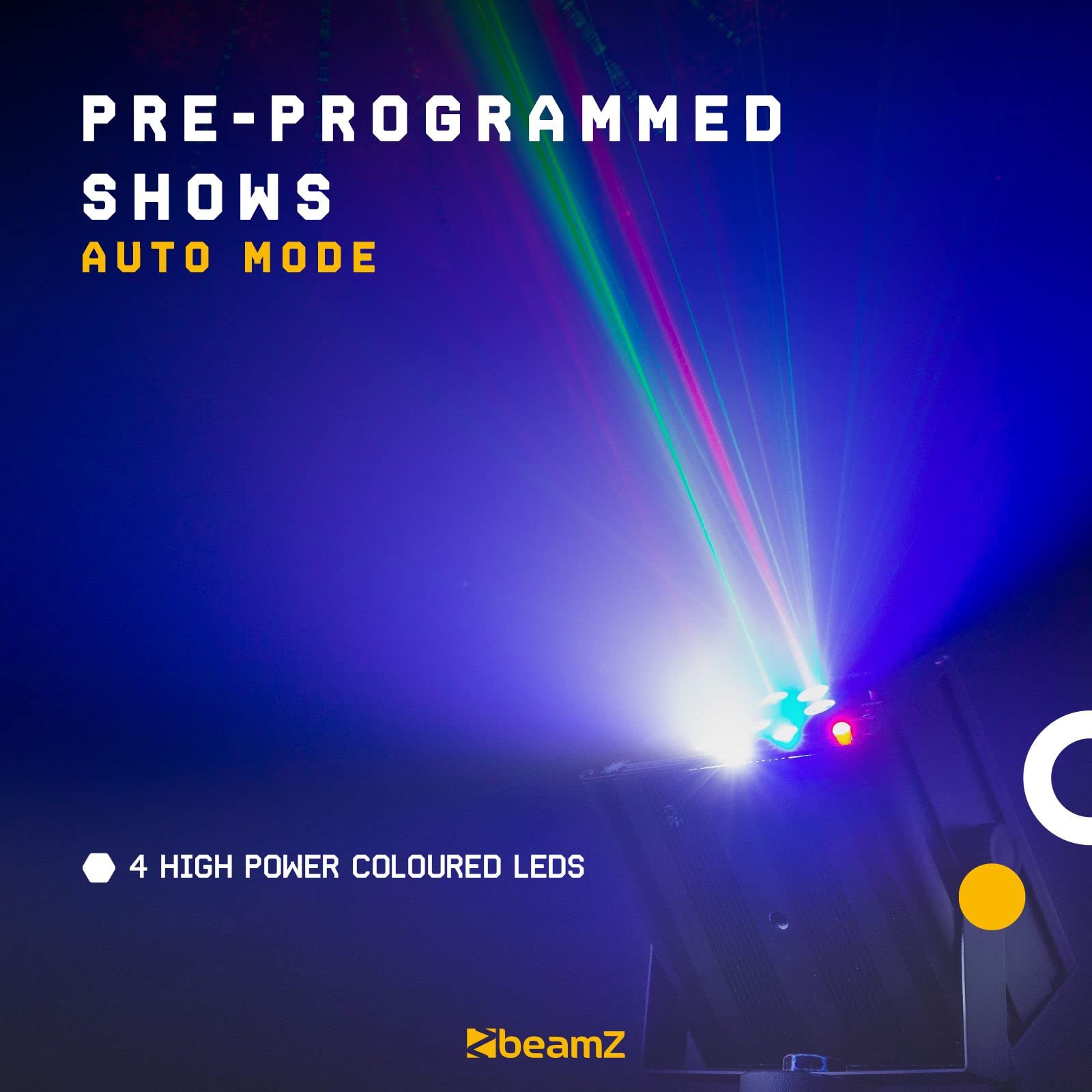 BeamZ Acrux Quatro R/G party laser systeem met RGBW LED&aposs (152.610)