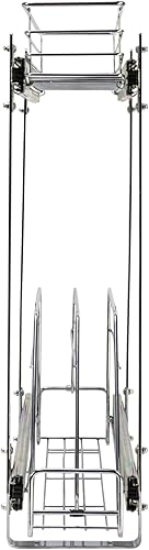 Miniatura 8 de Household Essentials C21221-1 Glidez - Organizador deslizante de 2 niveles, 11.5 pulgadas de ancho, cromado