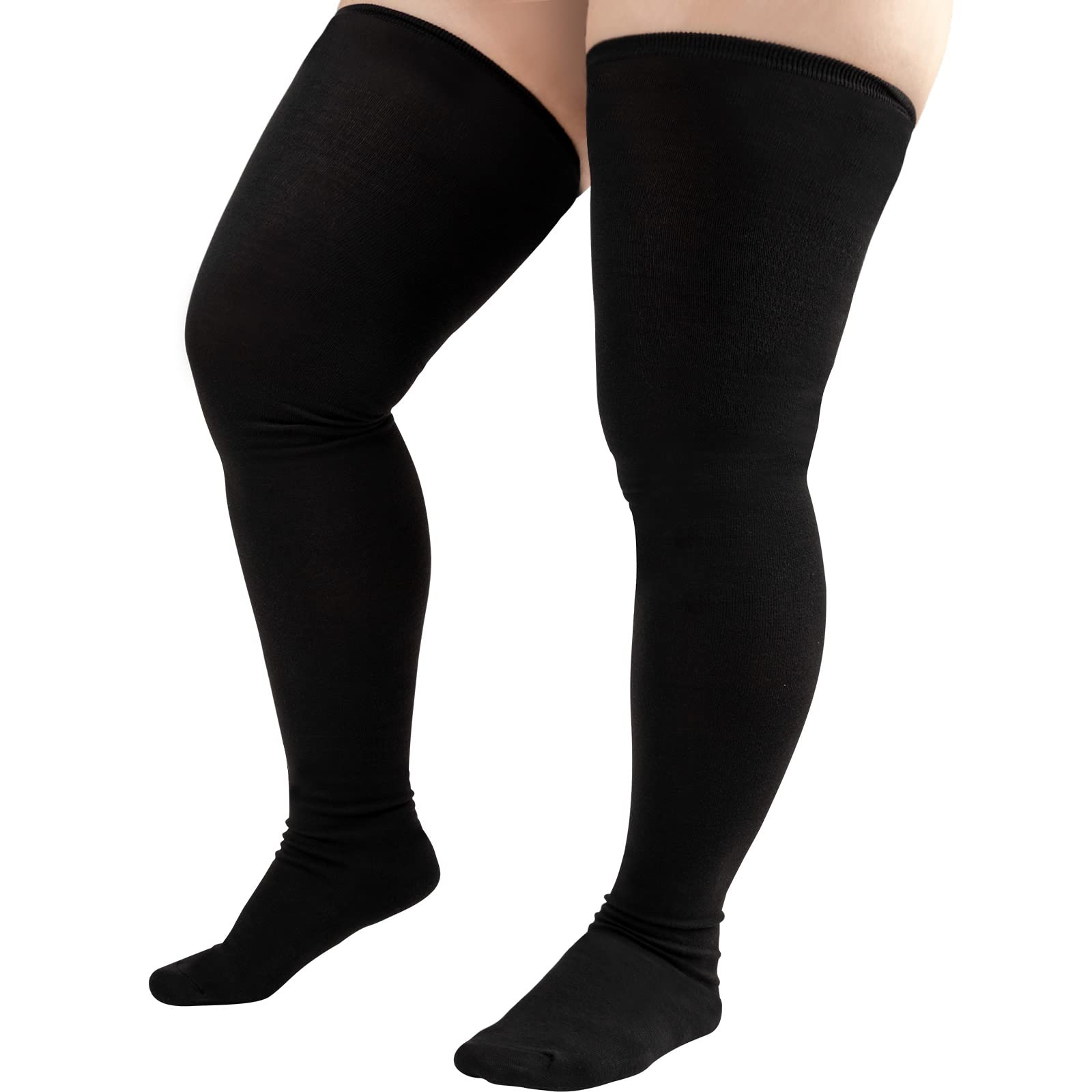 Boot Socks Plus Size White Thigh Highs Extra Long Cheap Thigh High