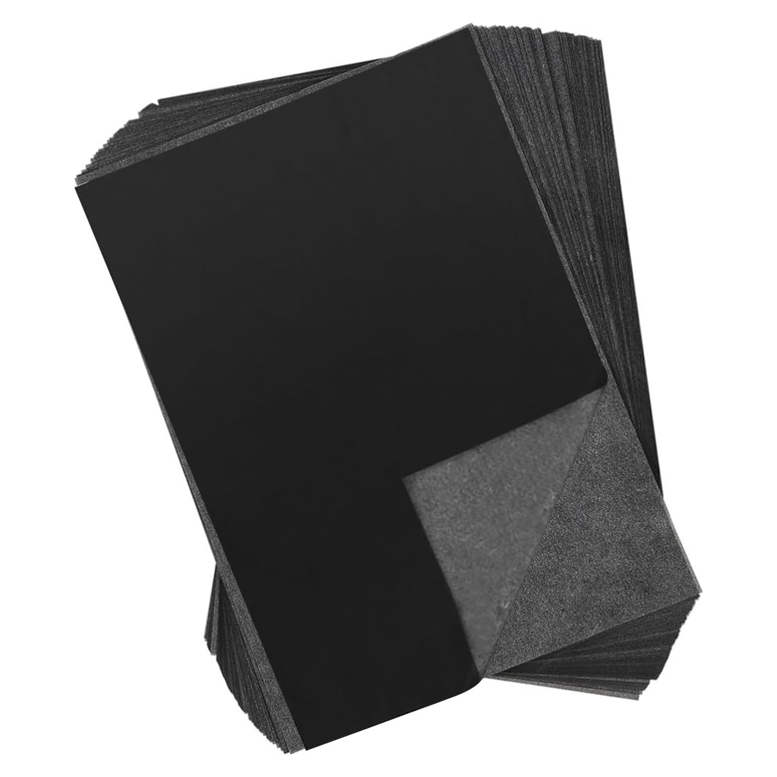 Harnovlis 100 Sheets A4 Black Transfer Paper Carbon Tracing Sheets for Graphite Tr-acing on Metal, Wood, Glass, and Paper, Carbon Paper for Tracing - Ideal for DIY Crafting and Art Projects