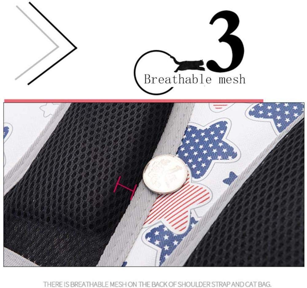 QIAOYI Espacio Panorámico Mochila para Animales Transparente Mochila para Perros Gato Mochila Móvil Viaje para Gatos Gorras para Animales Pequeños Mochila De Viaje Transpirable Portátil Pequeña