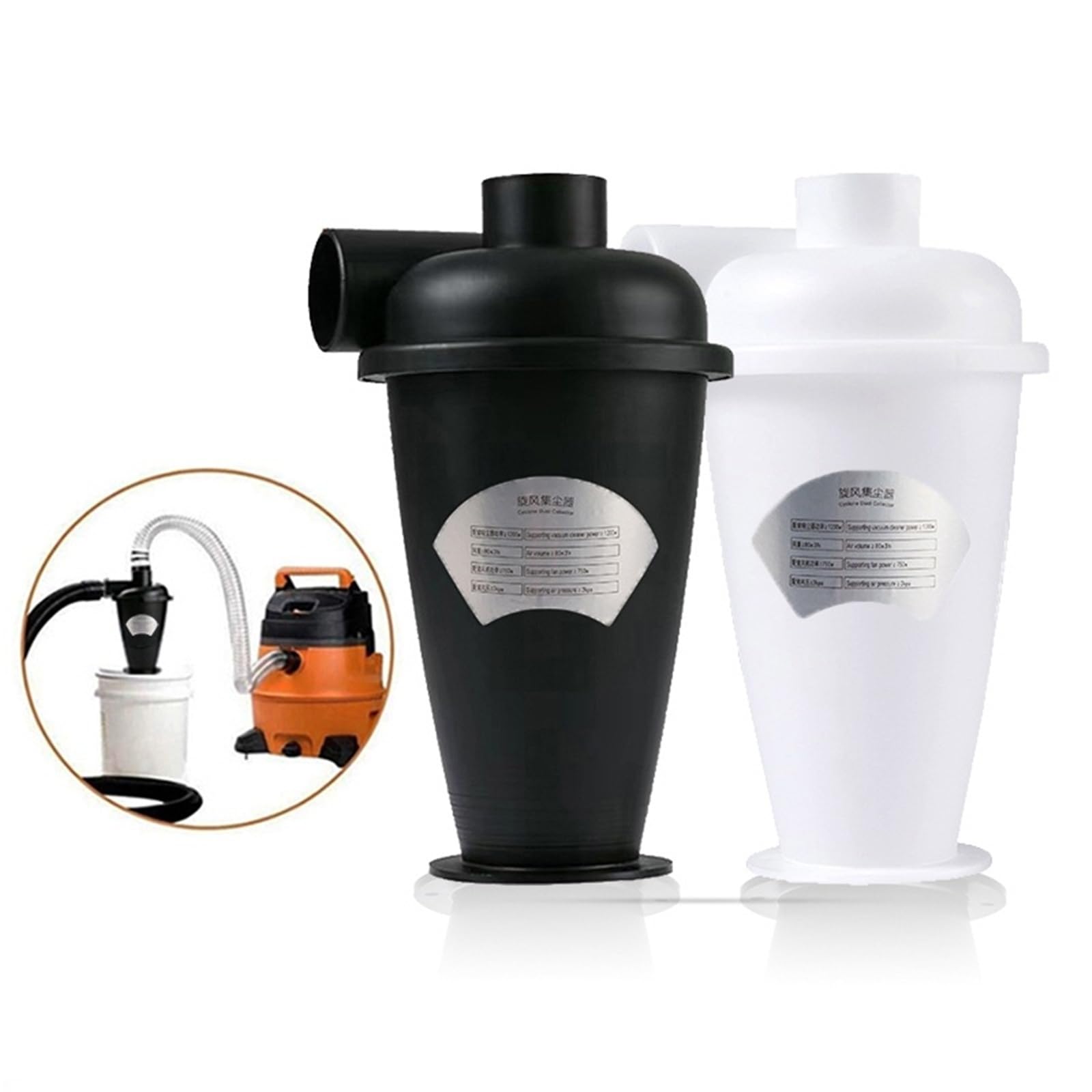 Aspiradora, Colector De Polvo, Filtro, Separador Ciclónico, Aspiradoras Industriales, Accesorios For Extractores De Polvo, Carpintería(Black Cyclone B)