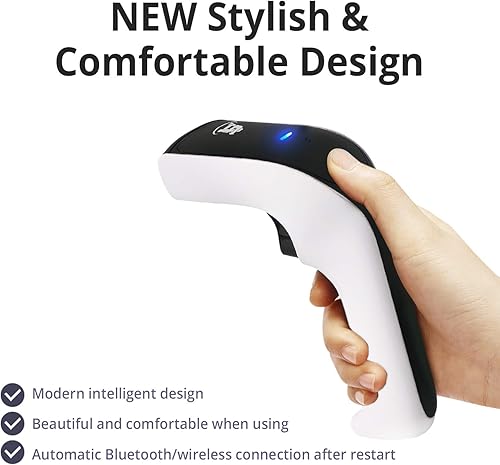 Vista 8 de ScanAvenger Escáner de Código de Barras Bluetooth Inalámbrico Portátil 1D&2D: Escáner de Mano 3-en-1, Inalámbrico, Pistola de Escaneo Recargable