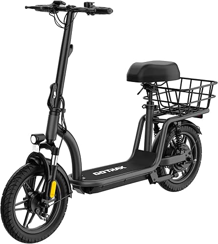Gotrax Adult Electric Scooter with Seat, Max 19-25miles Range, 15.5-20mph