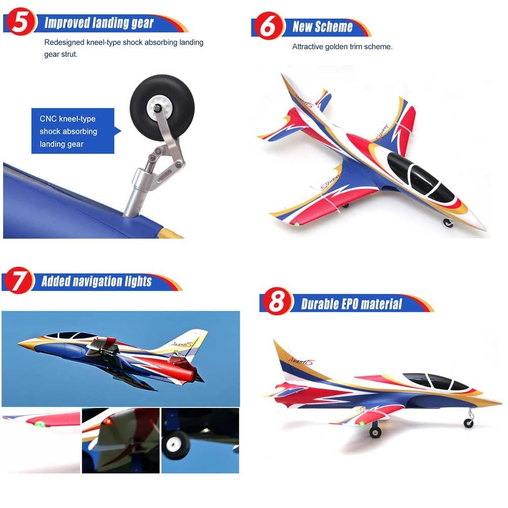Amazon.co.jp: RC 飛行機 70mm ダクトファン PNP 41IN 大型高速