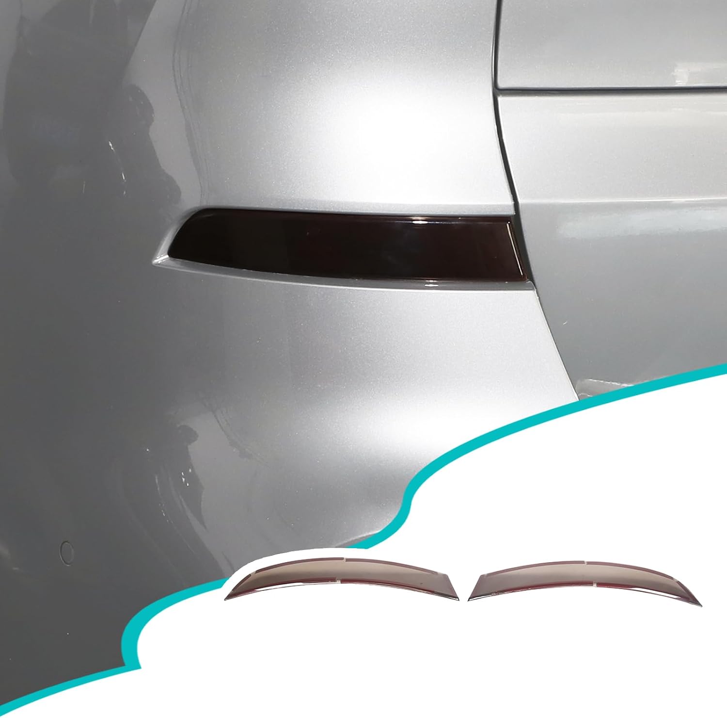 Car Rear Fog Light Cover Guard Compatible with BMW X5 G05 2019-2023, Rear Tail Fog Light Lamp Grill Protector Cover Guard Exterior Protective Accessories (Rear Fog Lamps)