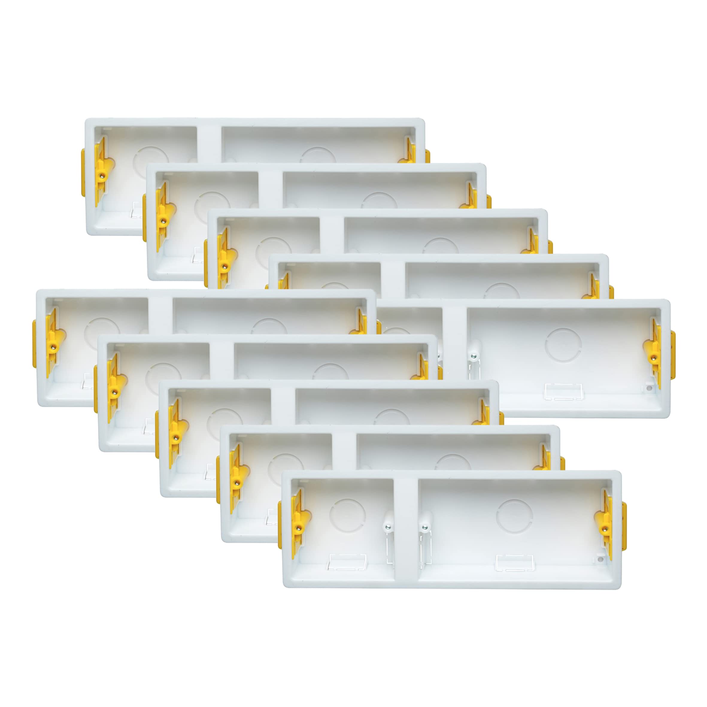 Buy 10x Pack Triple 1Gang & 2Gang 35mm DryLining Back Box Electrical