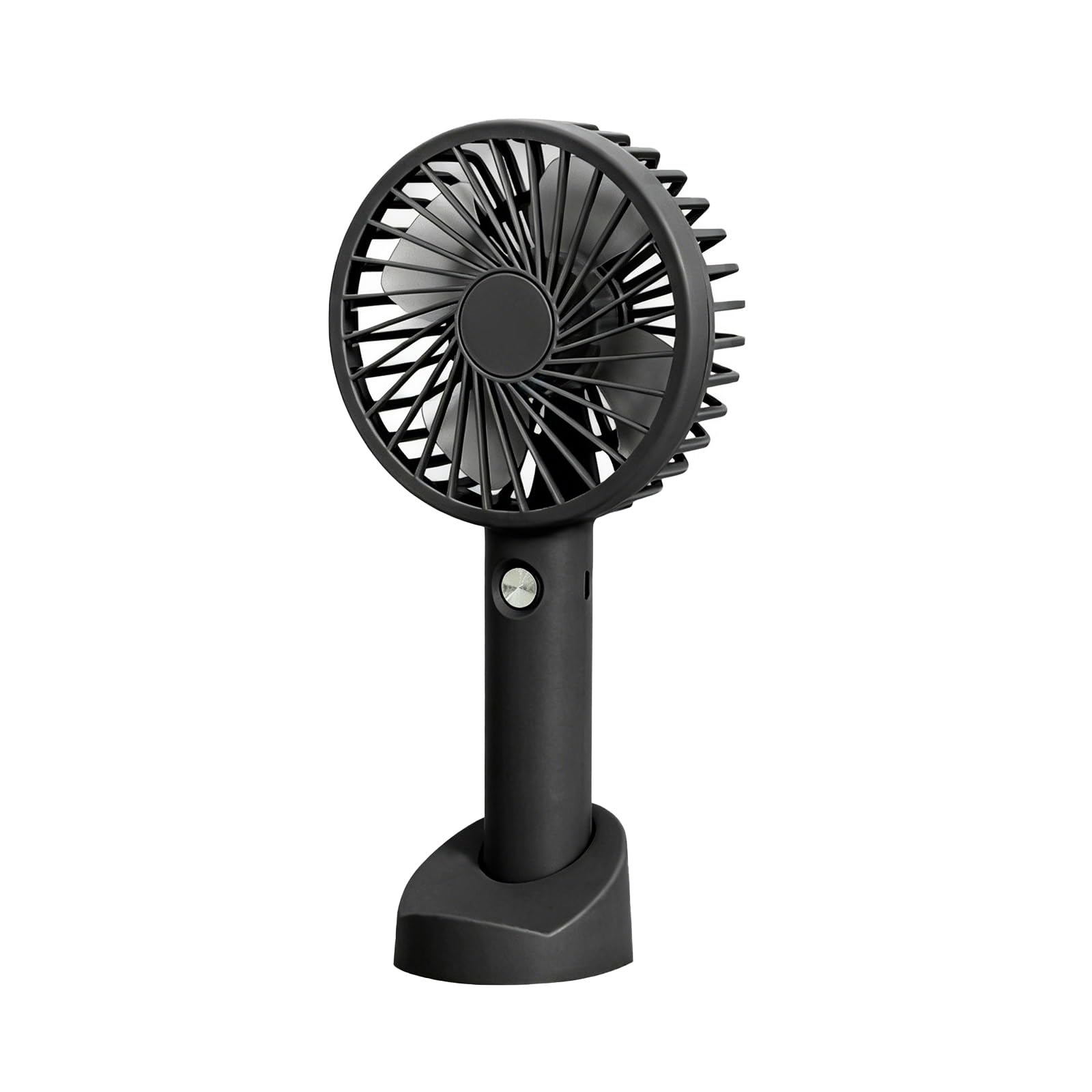 Ventilador Portátil De Mano con Base 3 Velocidades para Viajes y Oficina