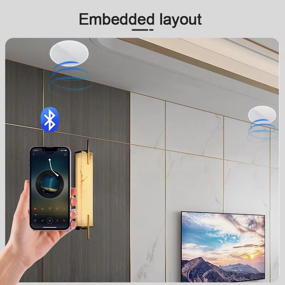 Altavoz de Techo Bluetooth Sonido Envolvente Profesional. de Altavoces para Casa Inteligente.
