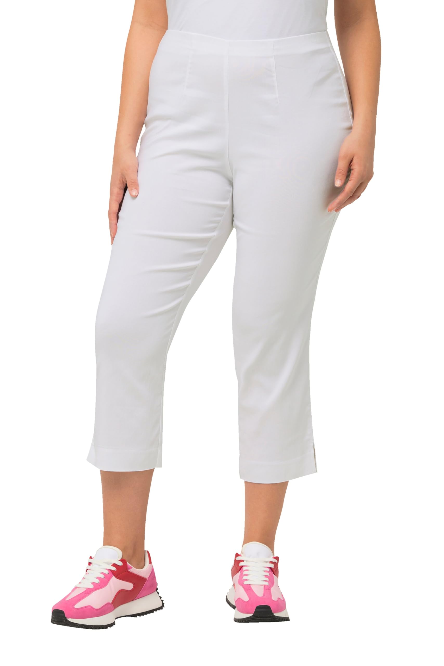Ulla Popken Damen große Größen Übergrößen Plus Size Bengalinhose, wadenlang, Elastikbund, Stretch 640914