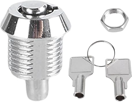 Household Push Cabinet Lock with Tubulars Key for Jewelry Drawer Equipment Lock Cylinder Furniture Hardware Accessories