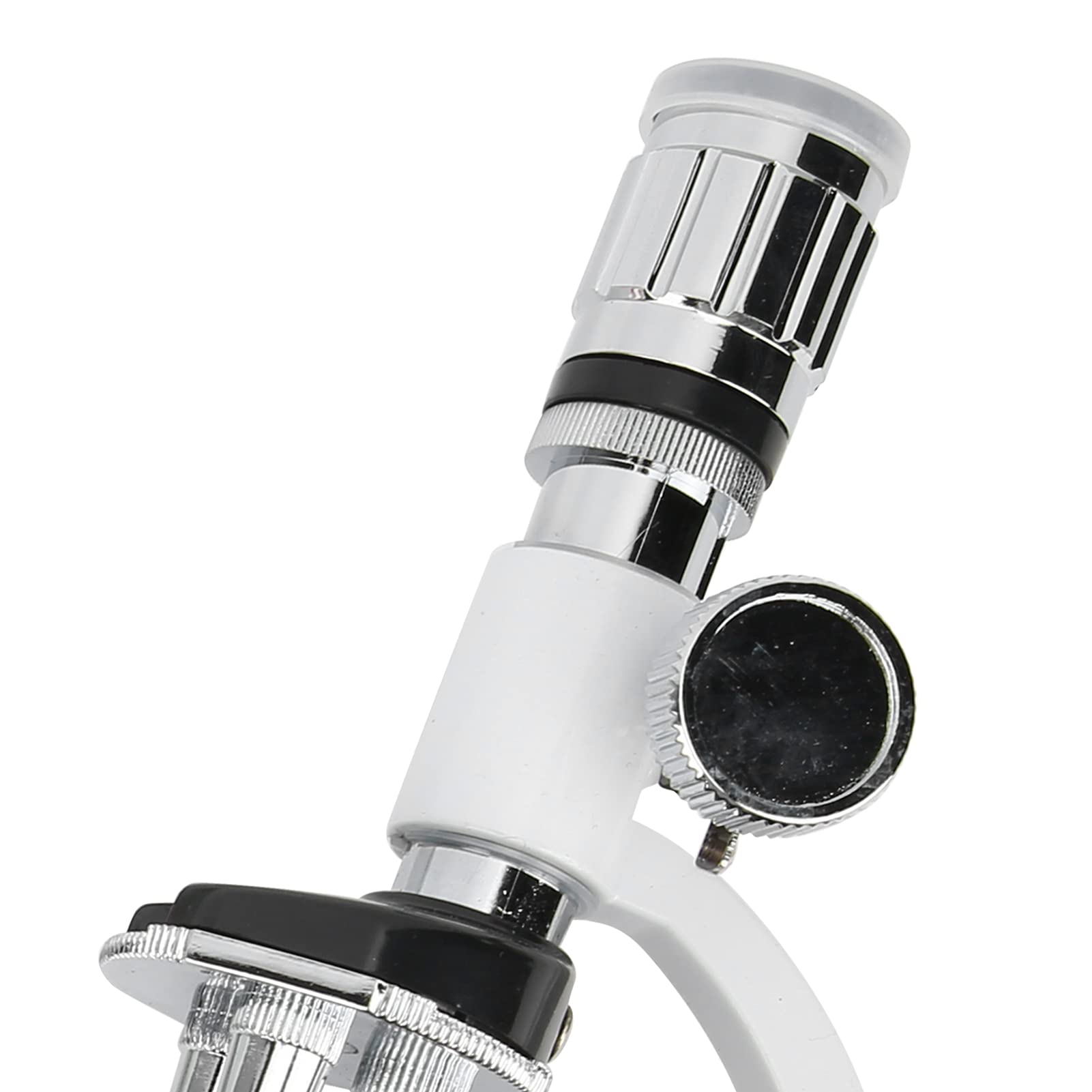 Kit di microscopio HD 1200X per bambini, educazione scientifica, giocattolo per microscopio per principianti, interamente in metallo con lente in vetro ottico