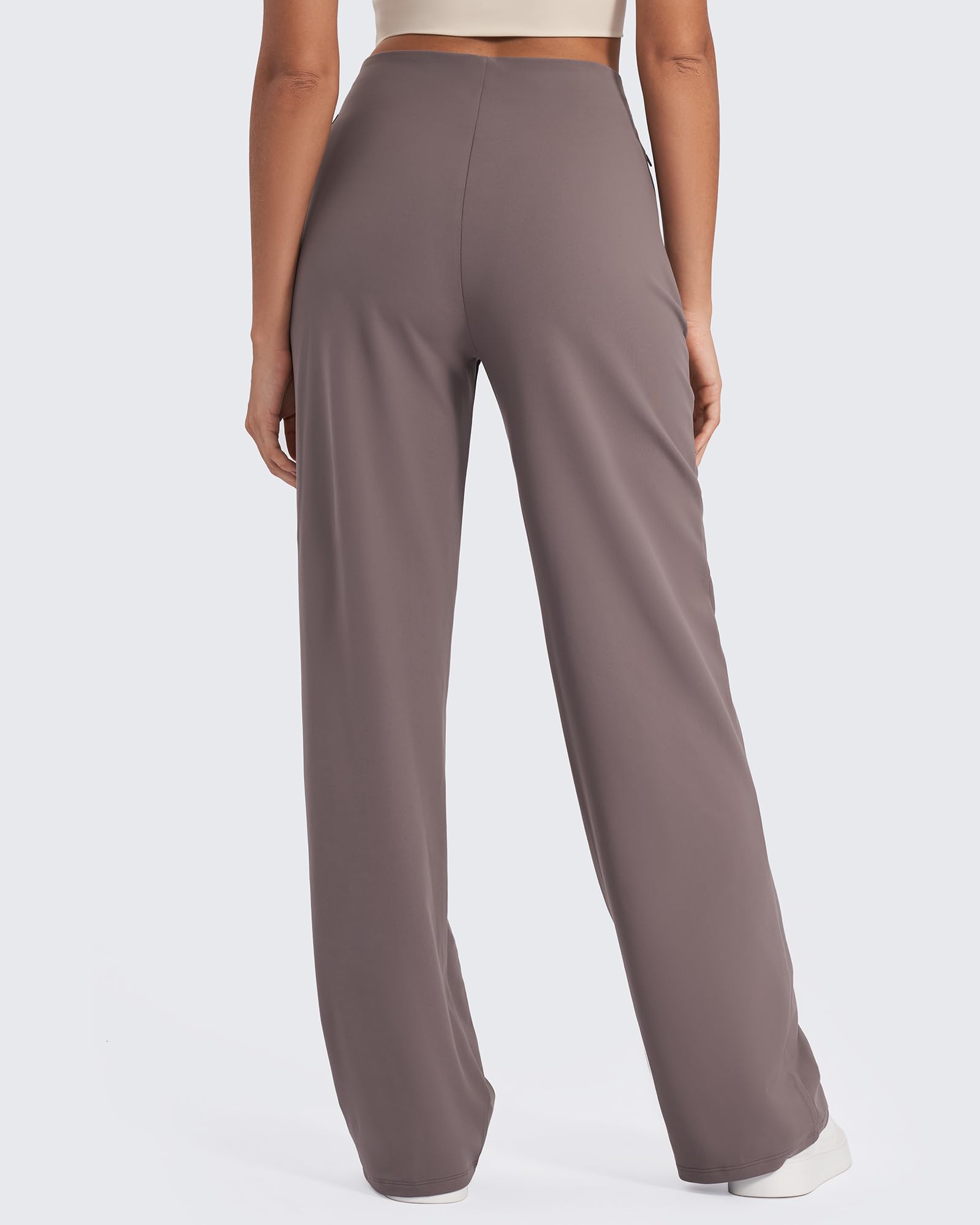 G4Free EverGoing, pantaloni da yoga a vita alta da donna, a gamba larga, con tasche, elasticizzati, stile casual