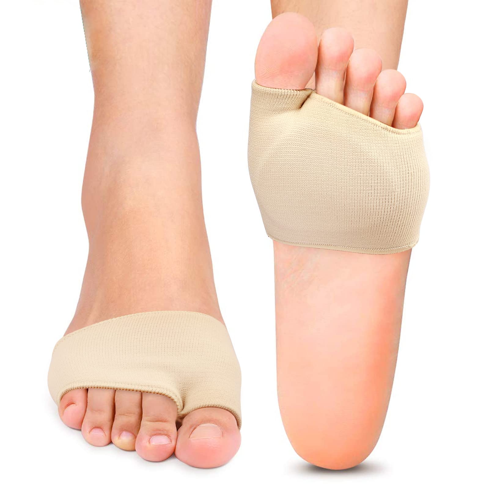 Buy 2 Pair Metatarsal Pads ,Soft Gel Ball of Foot Cushion Relieve Ball