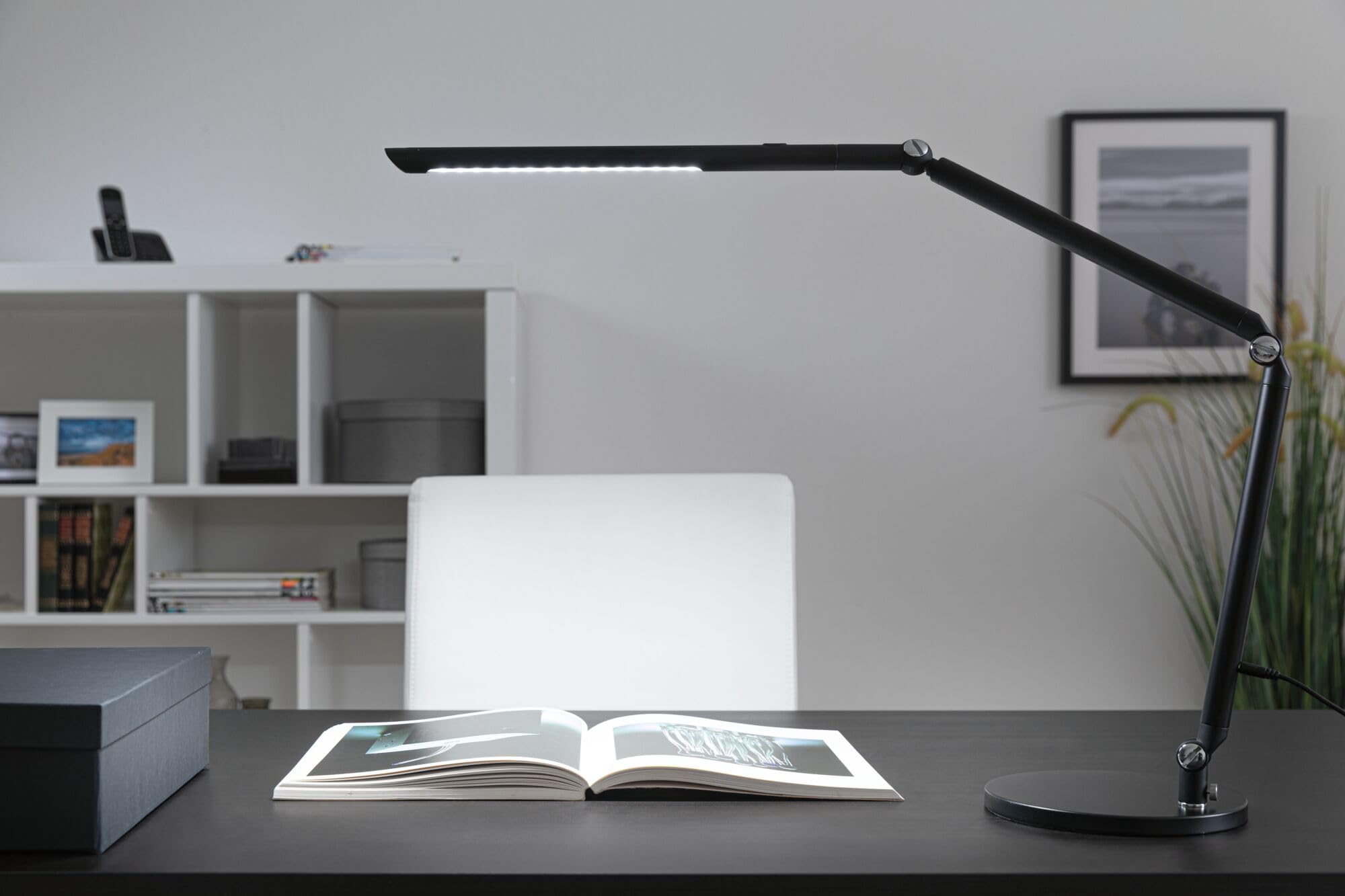 Paulmann 78860 LED Desk luminaire FlexBar White Switch 700lm 9.5W Black - Image 3