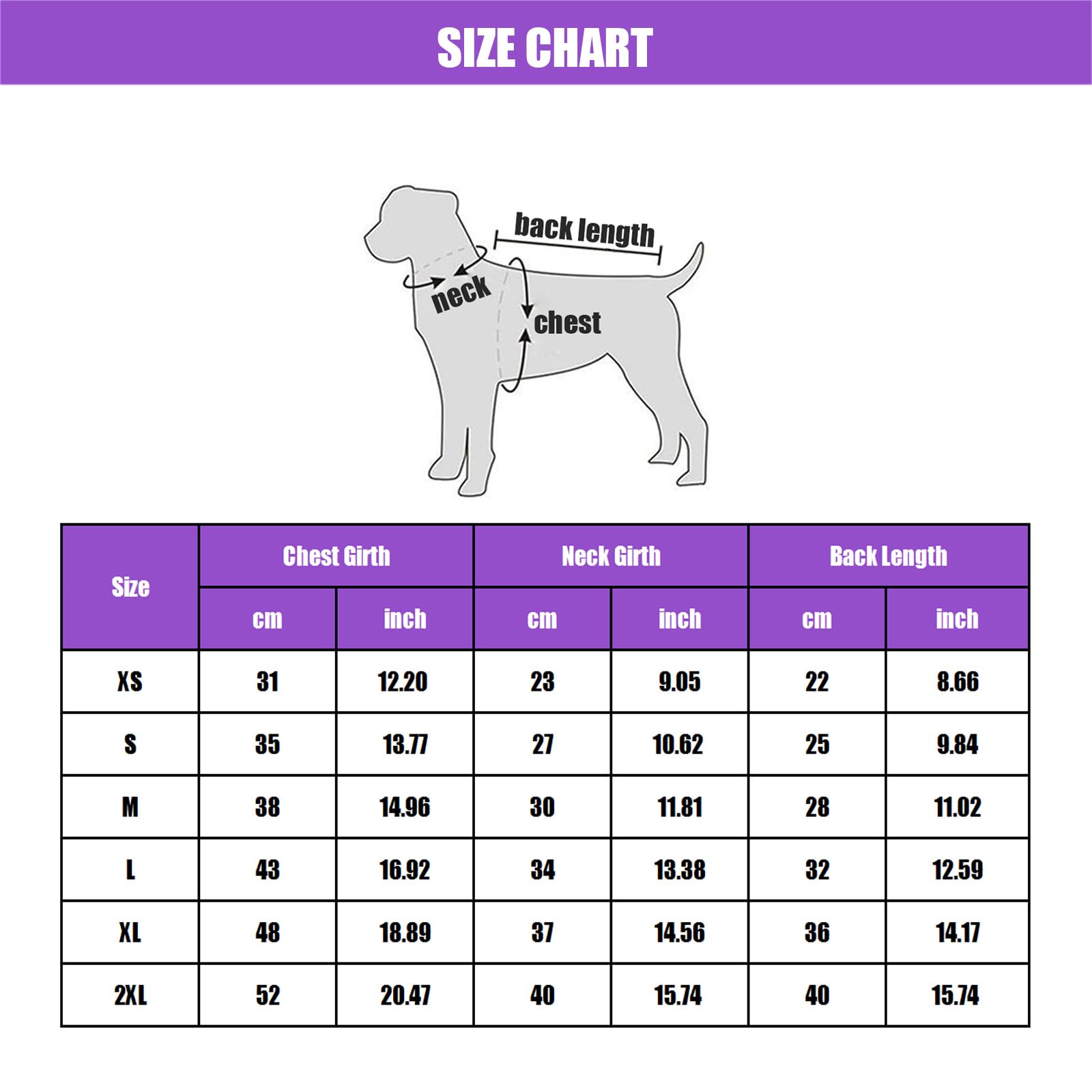 Perro Chaqueta De Invierno con Arnés, De Cuatro Patas Chaqueta De Invierno, Perro Abrigo De Invierno con Cremallera De Cuello Alto Cachorro Chaleco con D-Ring,Púrpura,S