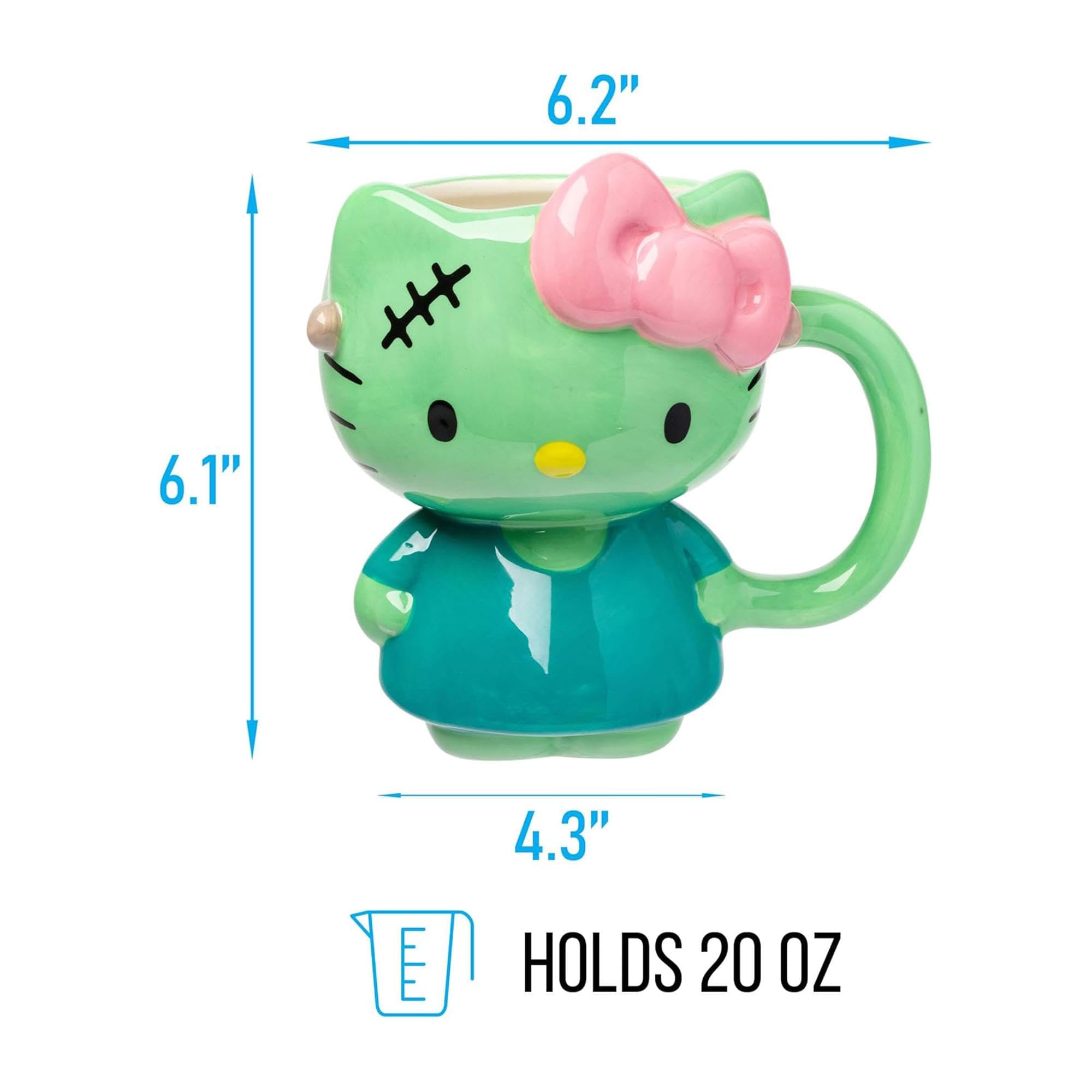 HELLO KITTY 1999年製 陶器バンク XLウサギ　激レア Amazon.com | Silver Buffalo Sanrio Hello Kitty Frankenstein